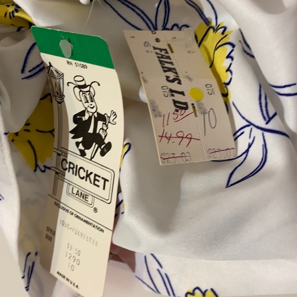 🆕✨VTG✨DEADSTOCK Cricket Lane Blouse, Size L - Picture 4 of 5